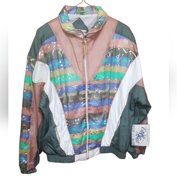 NWT Vintage Zip Up Windbreaker